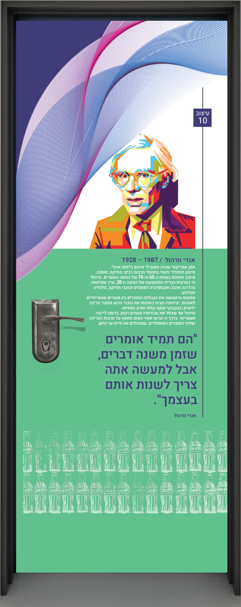 טפט לדלת כיתה בית ספר וורהל12